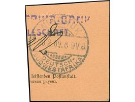 "Arahoab 6./2 09" handschriftlich auf 50 Pfg. auf Postanweisungsausschnitt mit Ankunftsstempel von Windhuk. Auf dieser Wertst