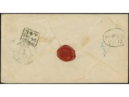 1853, "HELGOLAND." klarer Abschlag des Hamburger L1 auf Briefkuvert via Hamburg mit Ovalstempel "St. P.A. 5 Sep. 53" sowie pr