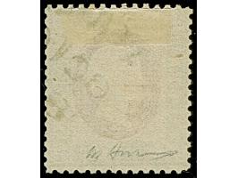 ¼ Sch. grün/karmin, der Fehldruck, farbfrisch und gut gezähnt, sauber mit Kreisbogenstempel "HELIGOLAND" entwertet, mit den ü