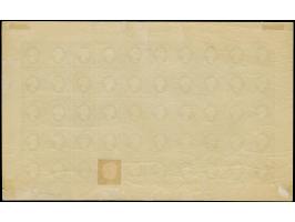 HAMBURGER: 1891/95, ½ Sch. dunkelgrün, ohne Präfung, ohne Zwickeldruck, geschnitten, Feld 47 mit ausgeschnittenem Medaillon, 