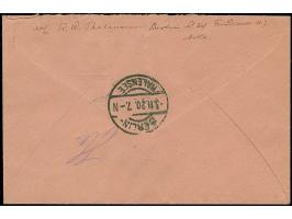 1920, amtlicher Rohrpostumschlag mit Zudruck Germania 30+75+35 Pfg. als tarifgerechte Verwendung mit Stempel “BERLIN 3.11.20 