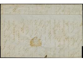 1856, barbezahlter markenloser Brief nach Tampico/Mexiko, mit Aufgabe-L2 “HERFORD”, vorderseitig rotem K1 "PAID", rotem “P.” 