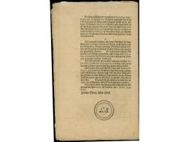 1686, 'Kur-Fürstlich Sächsische Erneuerte Ordinanz. ANNO 1686', 8 S., gedruckt durch Melchior Bergens, Dresden, leicht gefalt