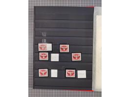 1943/45, postfrische, ungebrauchte und gestempelte Partie im Steckbuch, dabei u.a. Mi. 5 (12), 6 (2), 7B (3), 11BaK, etc.