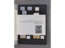 1943/45, postfrische, ungebrauchte und gestempelte Partie im Steckbuch, dabei u.a. Mi. 5 (12), 6 (2), 7B (3), 11BaK, etc.