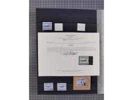 1943/45, postfrische, ungebrauchte und gestempelte Partie im Steckbuch, dabei u.a. Mi. 5 (12), 6 (2), 7B (3), 11BaK, etc.