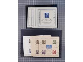 1945/53 (ca.), postfrische, ungebrauchte und gestempelte Partie in 3 Steckbüchern, dabei u.a. einige Poschta, Bl. 2(4), Bl. 4