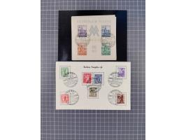 1945/53 (ca.), postfrische, ungebrauchte und gestempelte Partie in 3 Steckbüchern, dabei u.a. einige Poschta, Bl. 2(4), Bl. 4