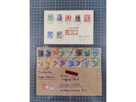 1945/53 (ca.), postfrische, ungebrauchte und gestempelte Partie in 3 Steckbüchern, dabei u.a. einige Poschta, Bl. 2(4), Bl. 4