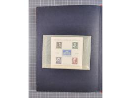 1945/53 (ca.), postfrische, ungebrauchte und gestempelte Partie in 3 Steckbüchern, dabei u.a. einige Poschta, Bl. 2(4), Bl. 4