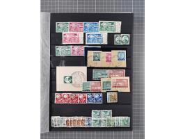 1945/49, postfrische, ungebrauchte und gestempelte Partie in 3 Steckbüchern, dabei u.a. 3 Rotkreuz-Blocks mit Fotoattesten We