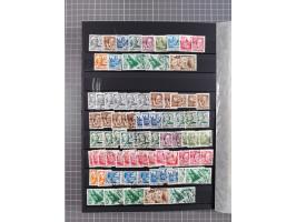 1945/49, postfrische, ungebrauchte und gestempelte Partie in 3 Steckbüchern, dabei u.a. 3 Rotkreuz-Blocks mit Fotoattesten We