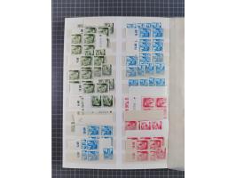 1945/49, postfrische, ungebrauchte und gestempelte Partie in 3 Steckbüchern, dabei u.a. 3 Rotkreuz-Blocks mit Fotoattesten We