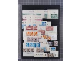 1945/49, postfrische, ungebrauchte und gestempelte Partie in 3 Steckbüchern, dabei u.a. 3 Rotkreuz-Blocks mit Fotoattesten We