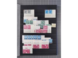 1945/49, postfrische, ungebrauchte und gestempelte Partie in 3 Steckbüchern, dabei u.a. 3 Rotkreuz-Blocks mit Fotoattesten We