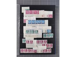 1945/49, postfrische, ungebrauchte und gestempelte Partie in 3 Steckbüchern, dabei u.a. 3 Rotkreuz-Blocks mit Fotoattesten We