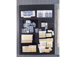 1945/49, postfrische, ungebrauchte und gestempelte Partie in 3 Steckbüchern, dabei u.a. 3 Rotkreuz-Blocks mit Fotoattesten We