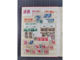 1945/49, postfrische, ungebrauchte und gestempelte Partie in 3 Steckbüchern, dabei u.a. 3 Rotkreuz-Blocks mit Fotoattesten We