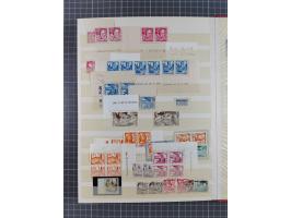 1945/49, postfrische, ungebrauchte und gestempelte Partie in 3 Steckbüchern, dabei u.a. 3 Rotkreuz-Blocks mit Fotoattesten We