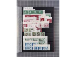 1948/65 (ca.), postfrische, wenig ungebrauchte und gestempelte reichhaltige Partie in vier Steckbüchern, dabei mehrere Postho