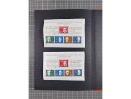 1948/65 (ca.), postfrische, wenig ungebrauchte und gestempelte reichhaltige Partie in vier Steckbüchern, dabei mehrere Postho