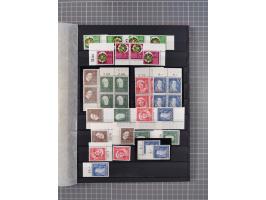 1948/65 (ca.), postfrische, wenig ungebrauchte und gestempelte reichhaltige Partie in vier Steckbüchern, dabei mehrere Postho