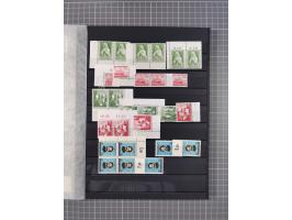 1948/65 (ca.), postfrische, wenig ungebrauchte und gestempelte reichhaltige Partie in vier Steckbüchern, dabei mehrere Postho