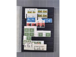 1948/65 (ca.), postfrische, wenig ungebrauchte und gestempelte reichhaltige Partie in vier Steckbüchern, dabei mehrere Postho