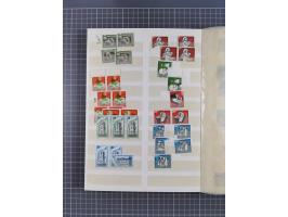 1948/65 (ca.), postfrische, wenig ungebrauchte und gestempelte reichhaltige Partie in vier Steckbüchern, dabei mehrere Postho