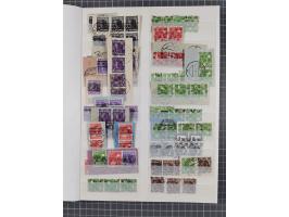 1945/48, Kontrollrat und Bizone, postfrische, ungebrauchte und gestempelte reichhaltige Partie in vier Steckbüchern, dabei me