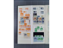 1945/48, Kontrollrat und Bizone, postfrische, ungebrauchte und gestempelte reichhaltige Partie in vier Steckbüchern, dabei me