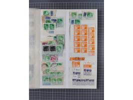 1945/48, Kontrollrat und Bizone, postfrische, ungebrauchte und gestempelte reichhaltige Partie in vier Steckbüchern, dabei me