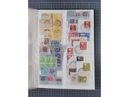 1945/48, Kontrollrat und Bizone, postfrische, ungebrauchte und gestempelte reichhaltige Partie in vier Steckbüchern, dabei me