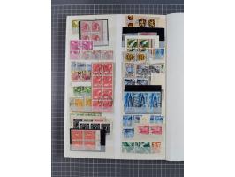 1945/48, Kontrollrat und Bizone, postfrische, ungebrauchte und gestempelte reichhaltige Partie in vier Steckbüchern, dabei me