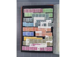 1945/48, Kontrollrat und Bizone, postfrische, ungebrauchte und gestempelte reichhaltige Partie in vier Steckbüchern, dabei me