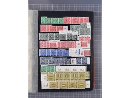 1945/48, Kontrollrat und Bizone, postfrische, ungebrauchte und gestempelte reichhaltige Partie in vier Steckbüchern, dabei me