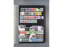 1945/48, Kontrollrat und Bizone, postfrische, ungebrauchte und gestempelte reichhaltige Partie in vier Steckbüchern, dabei me