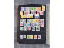 1945/48, Kontrollrat und Bizone, postfrische, ungebrauchte und gestempelte reichhaltige Partie in vier Steckbüchern, dabei me