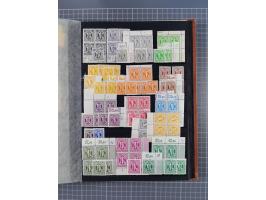 1945/48, Kontrollrat und Bizone, postfrische, ungebrauchte und gestempelte reichhaltige Partie in vier Steckbüchern, dabei me