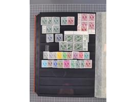 1945/48, Kontrollrat und Bizone, postfrische, ungebrauchte und gestempelte reichhaltige Partie in vier Steckbüchern, dabei me