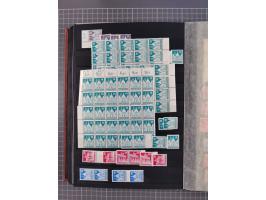 1945/48, Kontrollrat und Bizone, postfrische, ungebrauchte und gestempelte reichhaltige Partie in vier Steckbüchern, dabei me