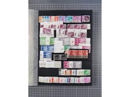 1945/48, Kontrollrat und Bizone, postfrische, ungebrauchte und gestempelte reichhaltige Partie in vier Steckbüchern, dabei me
