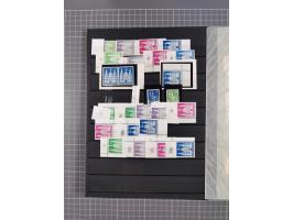 1945/48, Kontrollrat und Bizone, postfrische, ungebrauchte und gestempelte reichhaltige Partie in vier Steckbüchern, dabei me