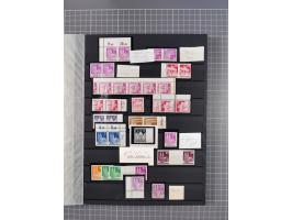 1945/48, Kontrollrat und Bizone, postfrische, ungebrauchte und gestempelte reichhaltige Partie in vier Steckbüchern, dabei me