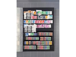 1945/48, Kontrollrat und Bizone, postfrische, ungebrauchte und gestempelte reichhaltige Partie in vier Steckbüchern, dabei me