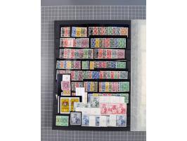 1945/48, Kontrollrat und Bizone, postfrische, ungebrauchte und gestempelte reichhaltige Partie in vier Steckbüchern, dabei me