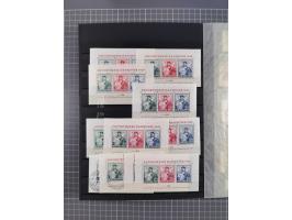 1945/48, Kontrollrat und Bizone, postfrische, ungebrauchte und gestempelte reichhaltige Partie in vier Steckbüchern, dabei me