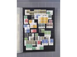 1945/48, Kontrollrat und Bizone, postfrische, ungebrauchte und gestempelte reichhaltige Partie in vier Steckbüchern, dabei me