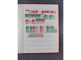 1945/48, Kontrollrat und Bizone, postfrische, ungebrauchte und gestempelte reichhaltige Partie in vier Steckbüchern, dabei me