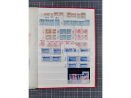 1945/48, Kontrollrat und Bizone, postfrische, ungebrauchte und gestempelte reichhaltige Partie in vier Steckbüchern, dabei me